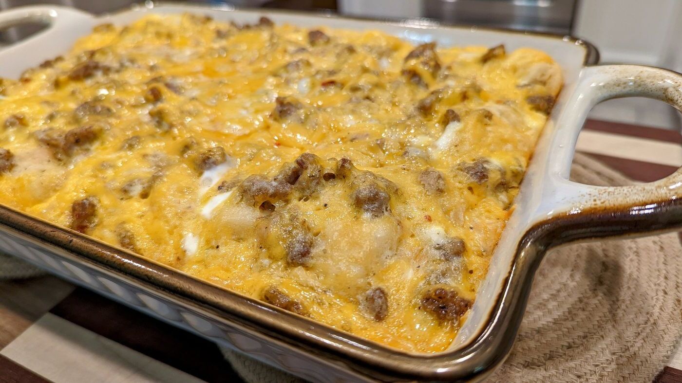 sausage-egg-cheese-biscuit-casserole-recipe