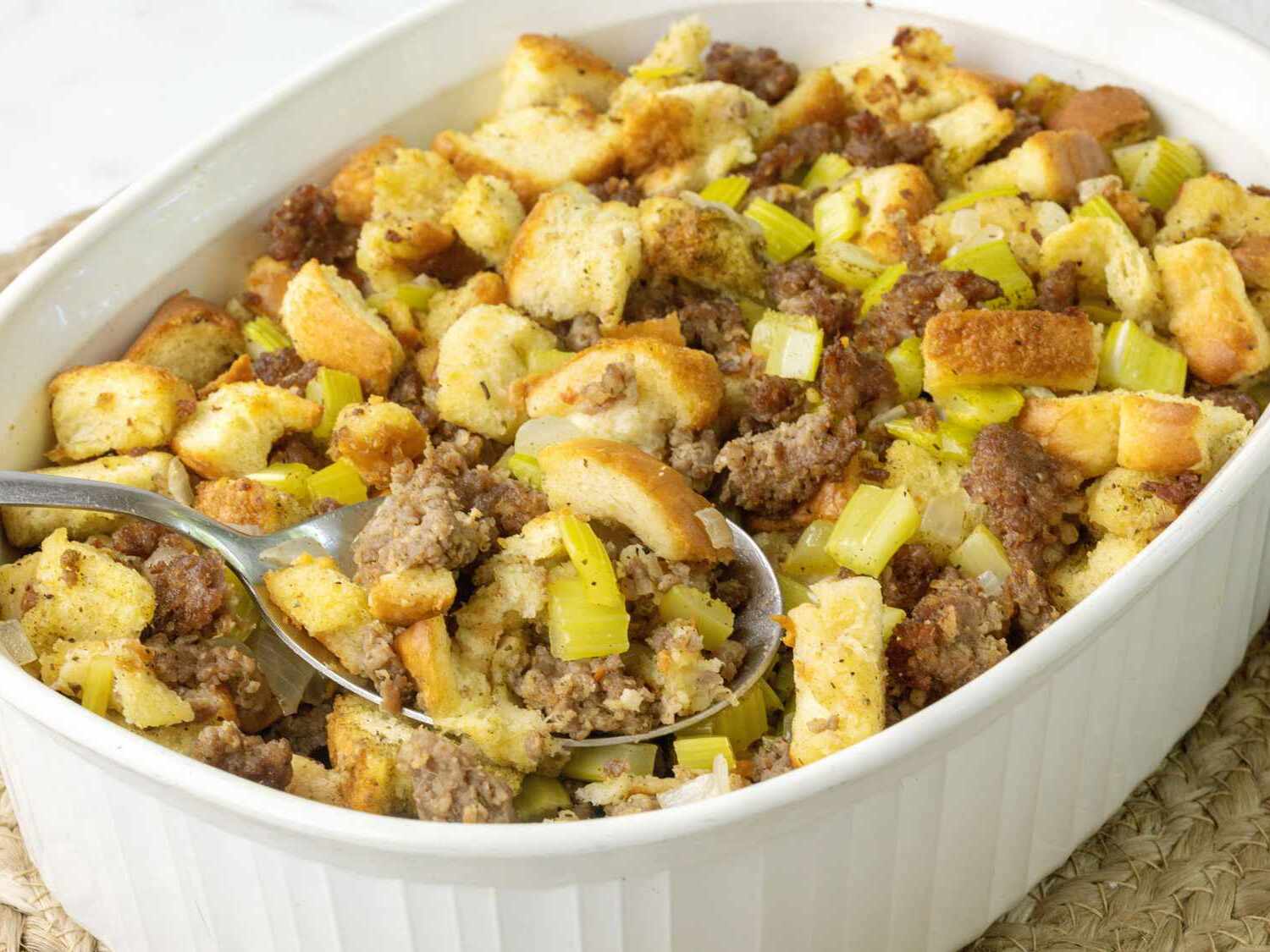 Sausage Stuffing Casserole Recipe