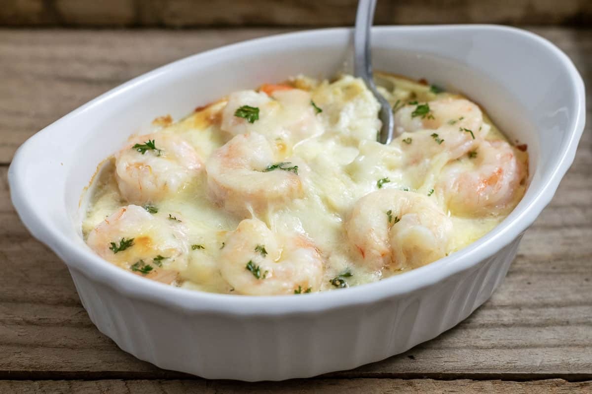 Shrimp Scampi Pasta Casserole Recipe