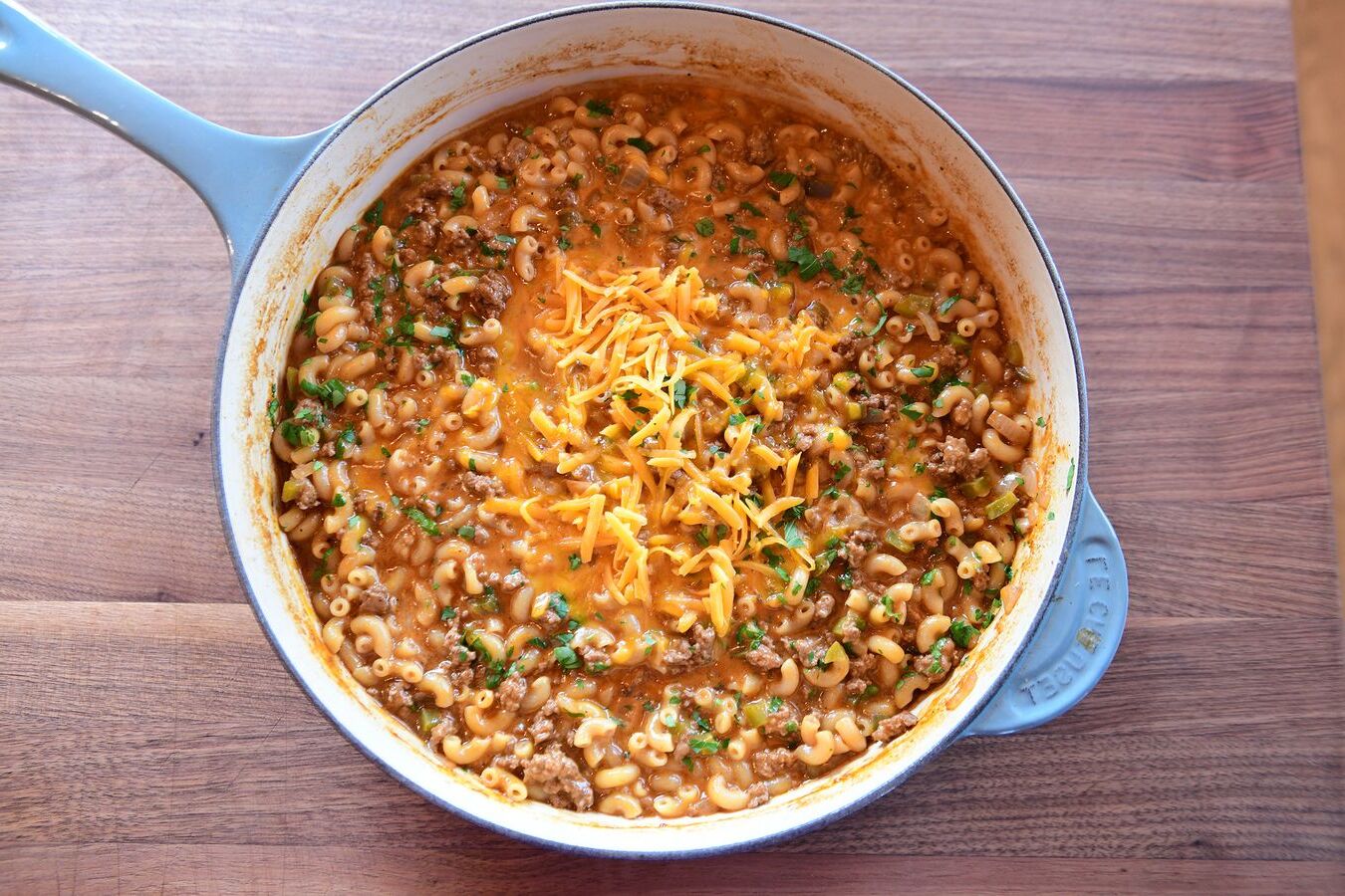 Sloppy Joe Mac and Cheese Casserole Recipe