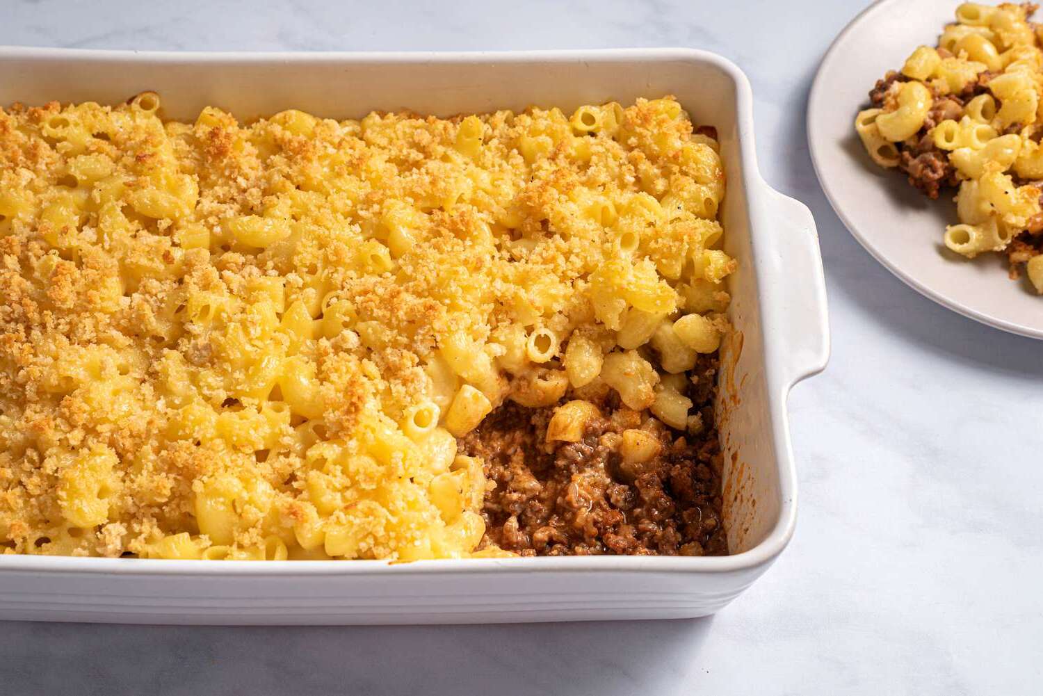 Sloppy Joe Macaroni Casserole Recipe