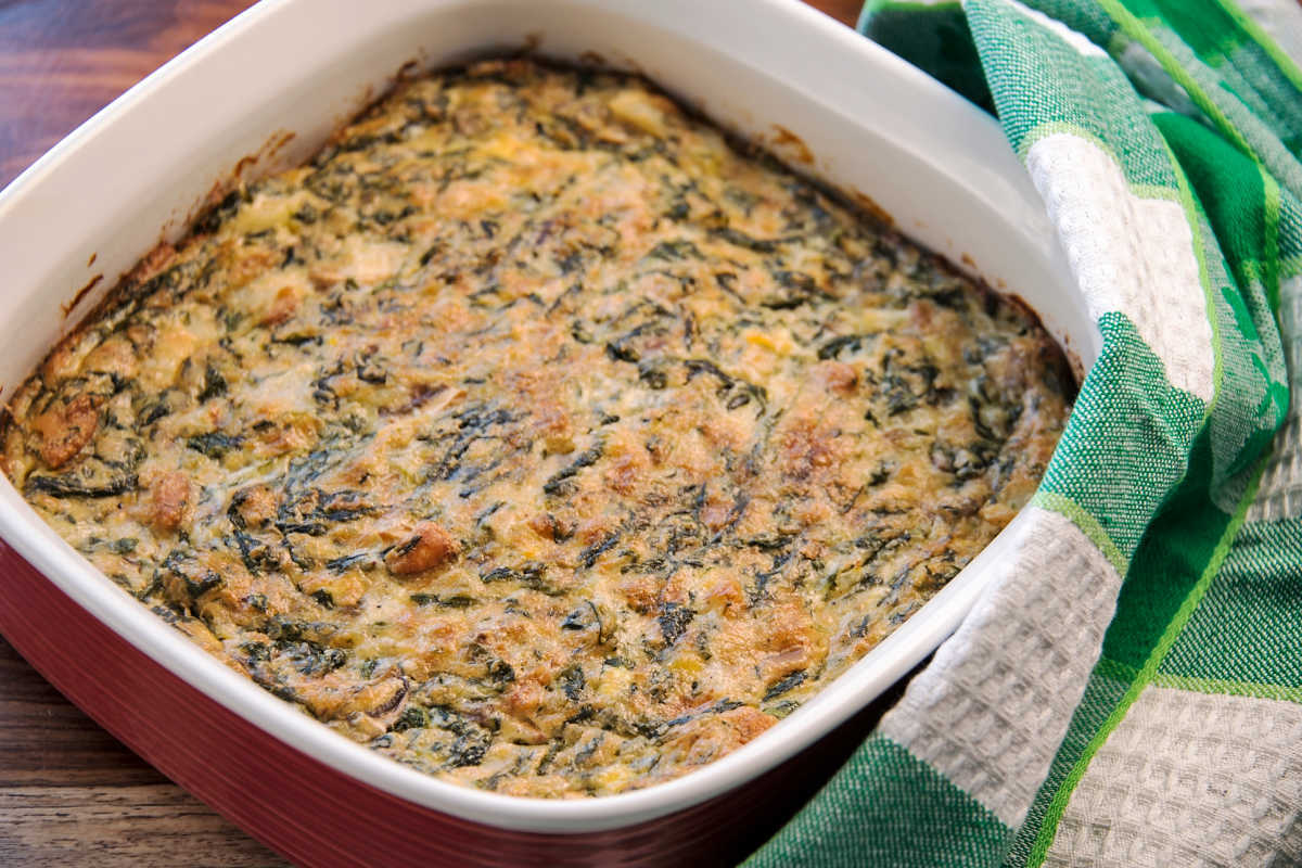 Spinach Artichoke Egg Casserole Recipe