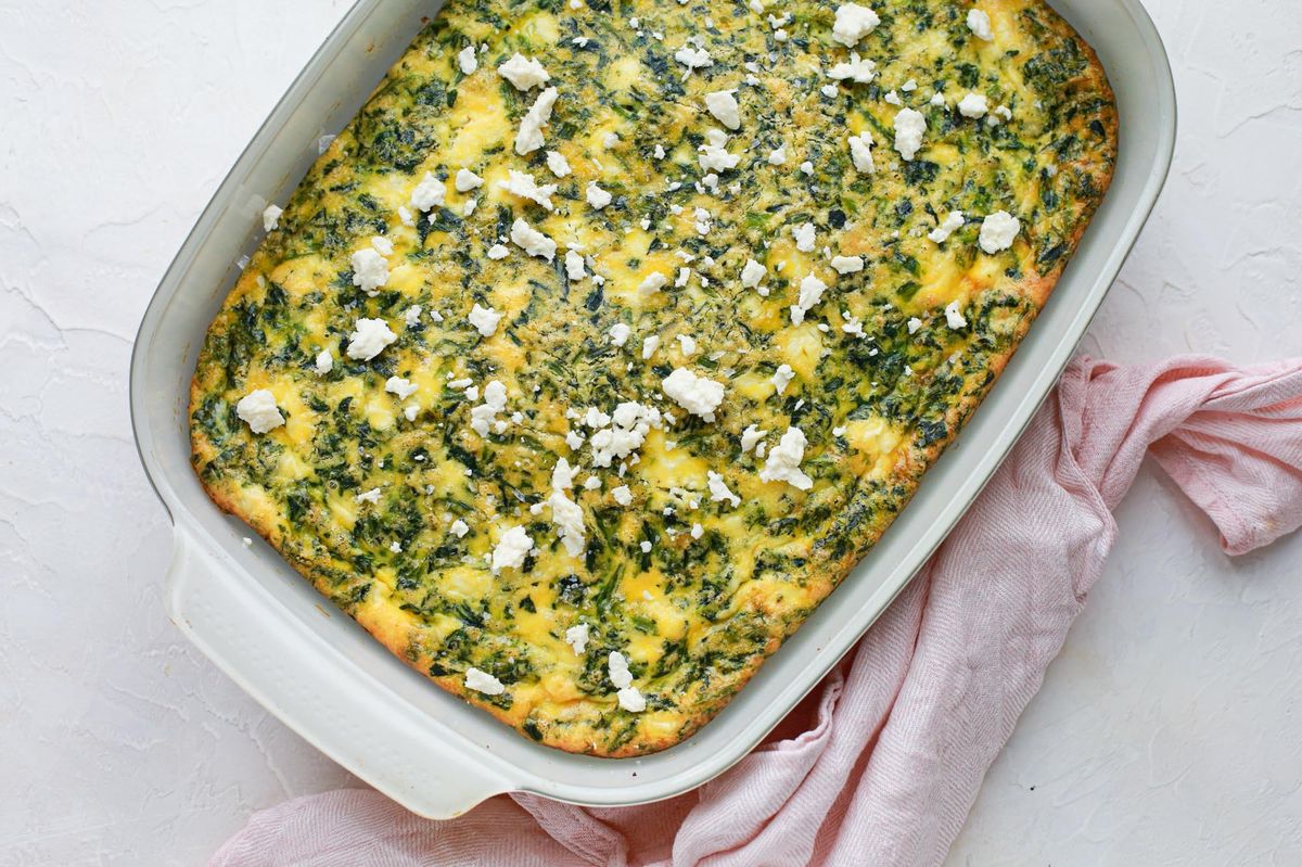 Spinach Egg Casserole Recipe