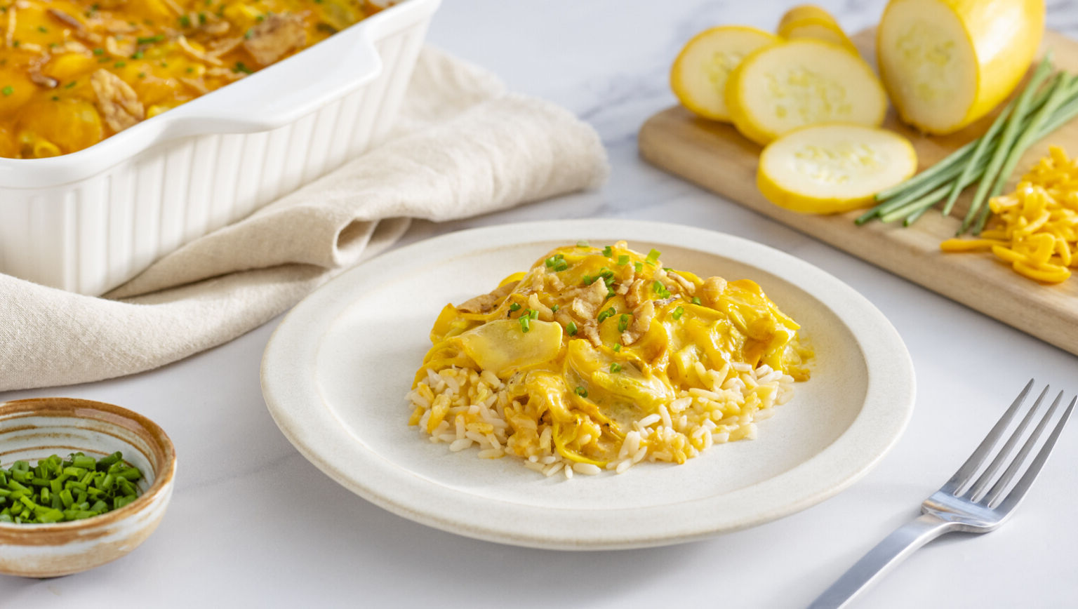 Squash and Rice Casserole Recipe