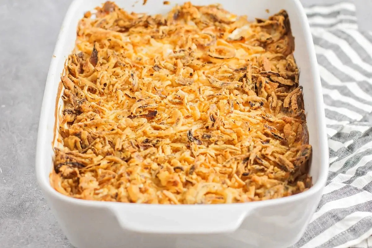 Tater Tot Casserole Recipe with French Fried Onions