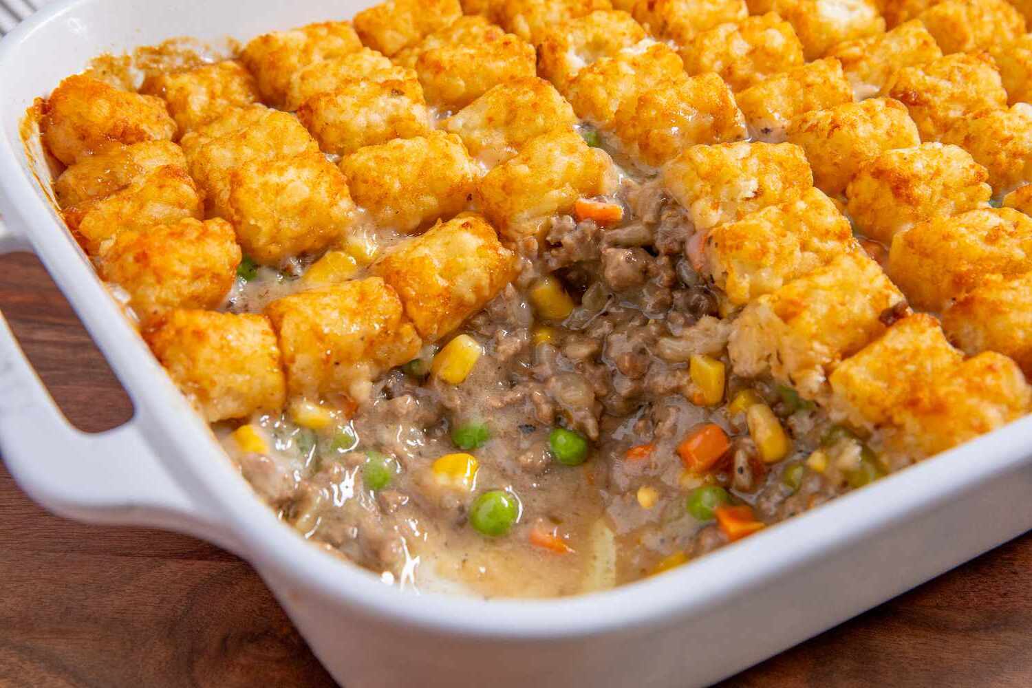 Tater Tot Casserole Recipe with Peas Recipe