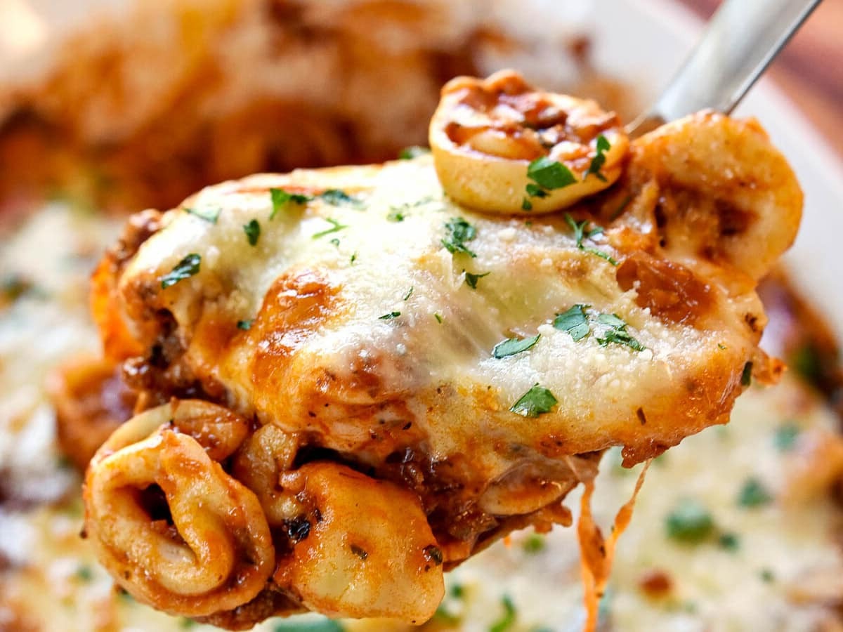 tortellini-ground-beef-cream-cheese-casserole-recipe