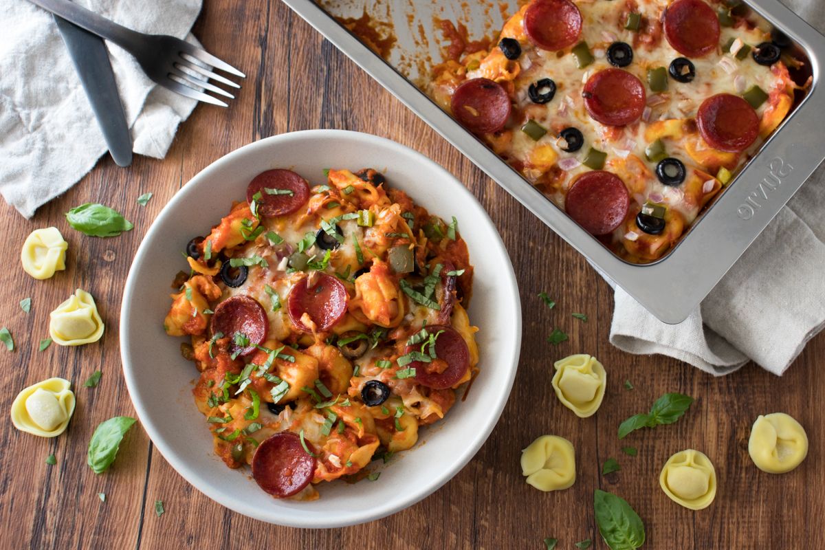 Tortellini Pizza Casserole Recipe