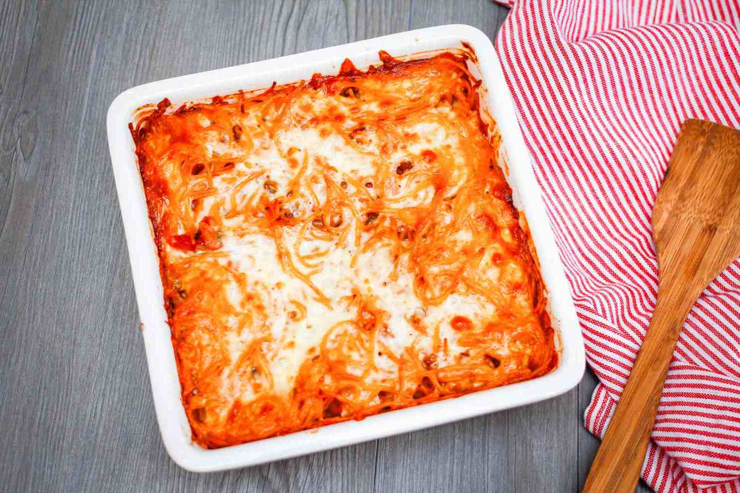 Vegetarian Baked Spaghetti Casserole Recipe