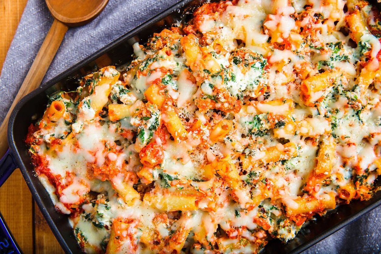 Vegetarian Baked Ziti Casserole Recipe