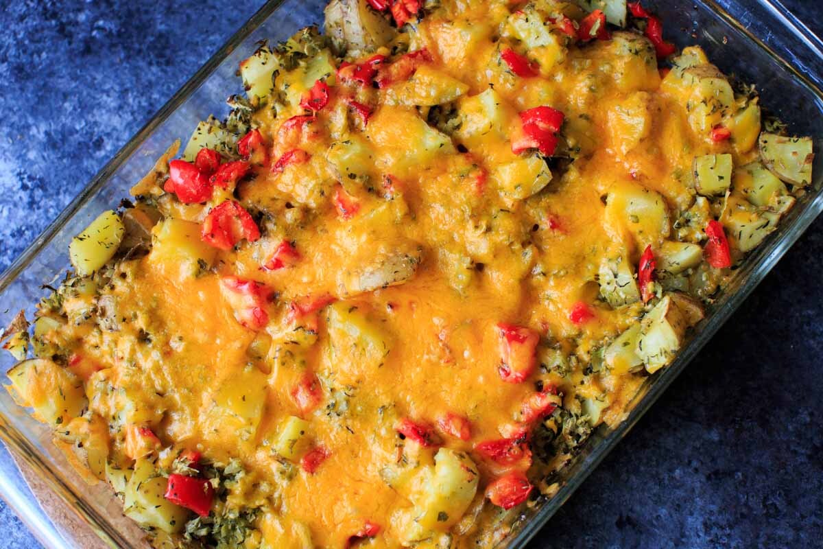 Vegetarian Cheesy Potatoes Casserole Recipe