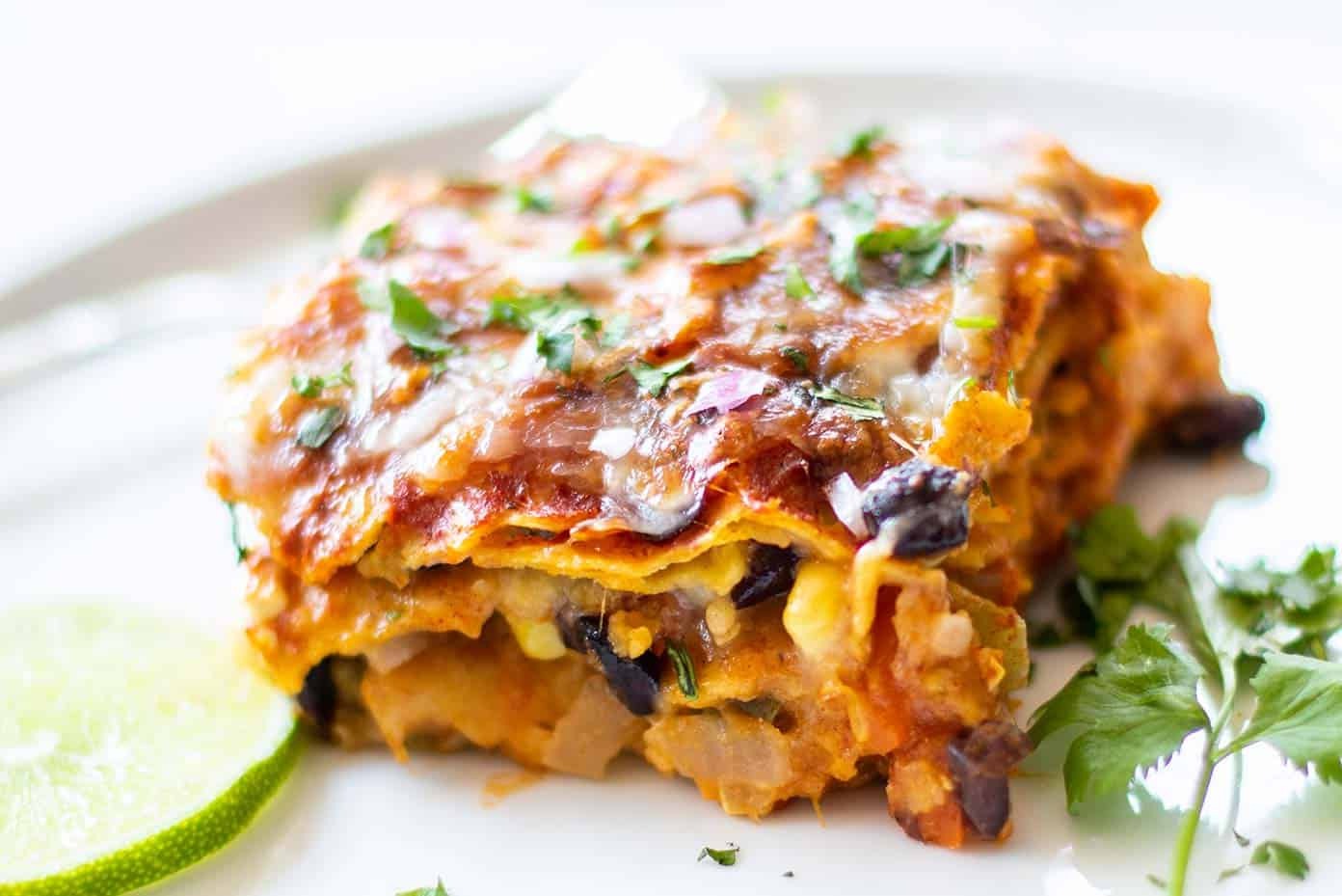 Vegetarian Enchilada Casserole Recipe