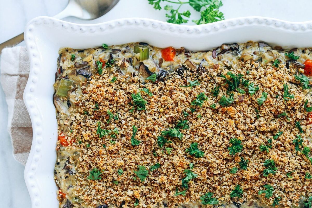 Wild Rice Mushroom Casserole Recipe