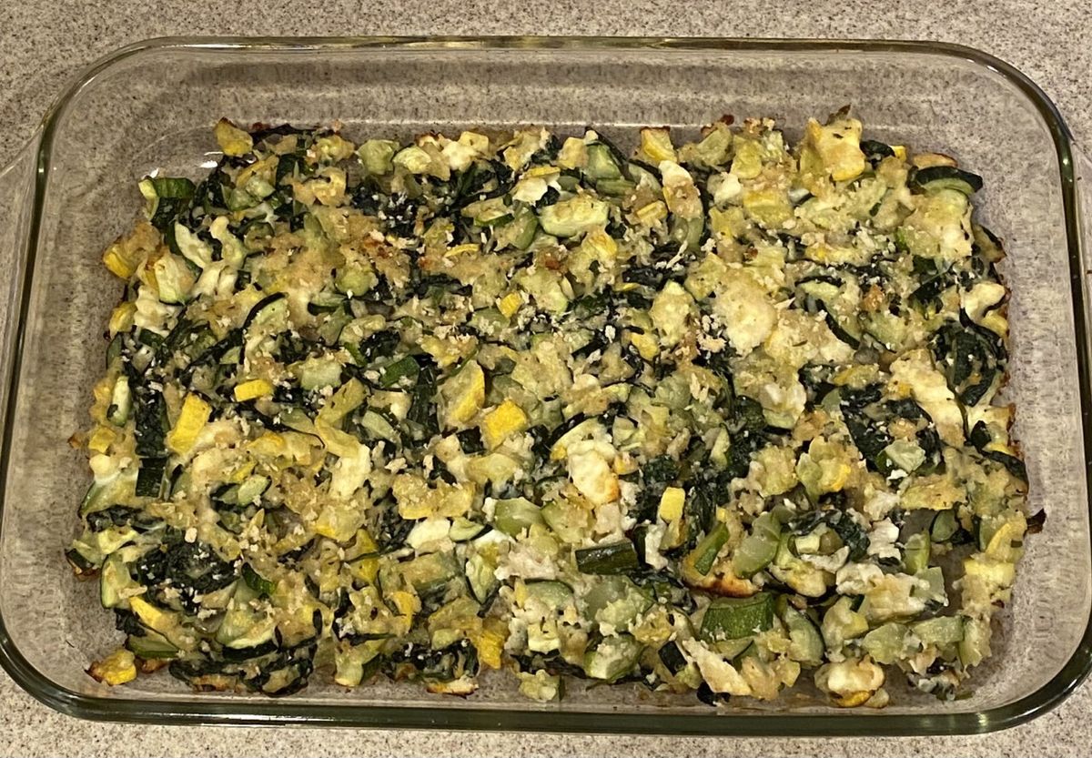 Zucchini Spinach and Feta Casserole Recipe