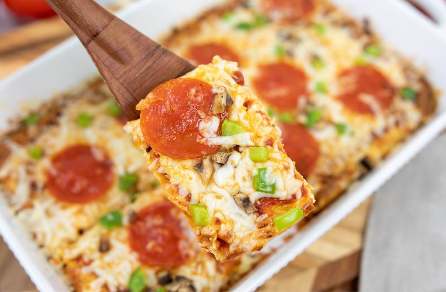 4 Ingredient Pizza Casserole Recipe