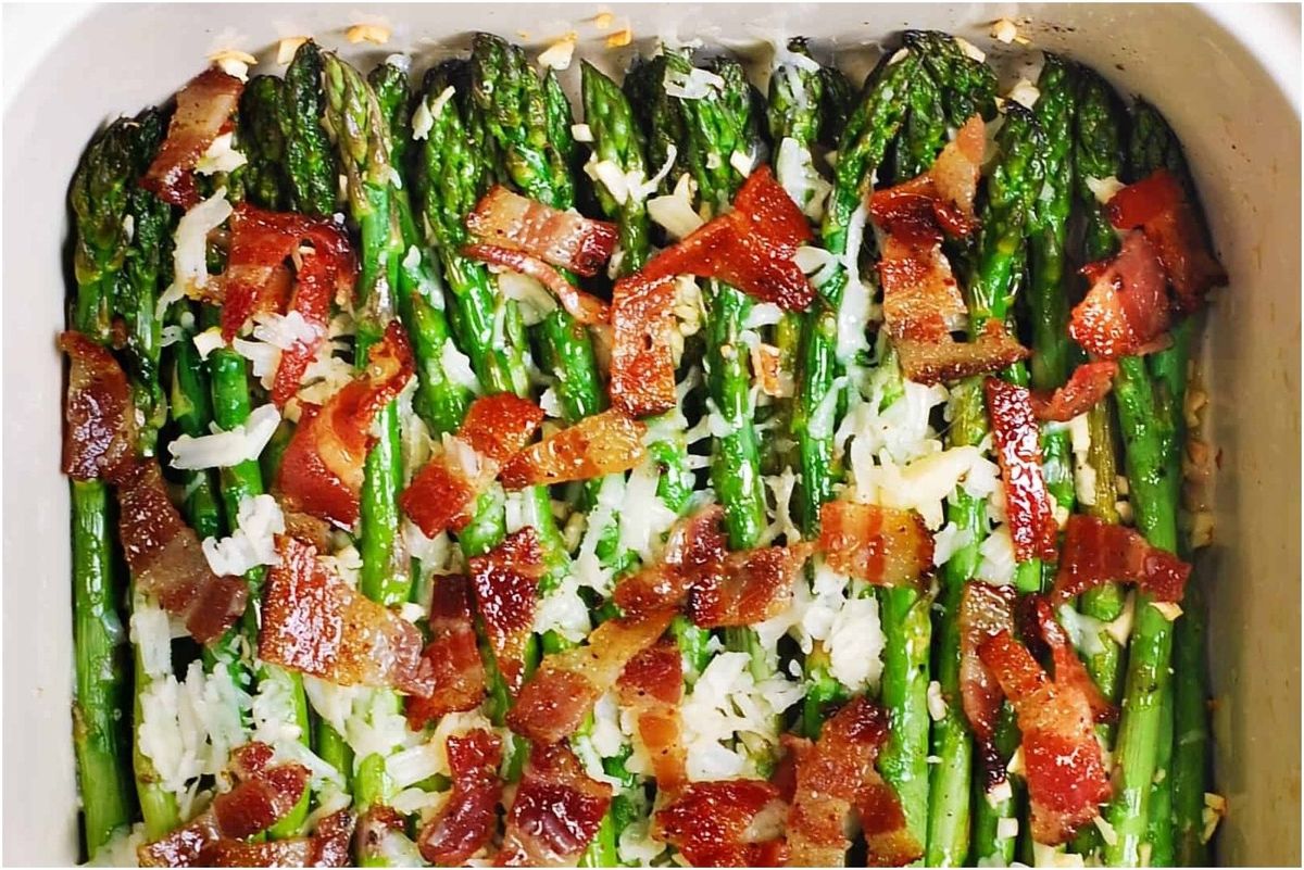 Asparagus with Bacon and Cheese Casserole Recipe