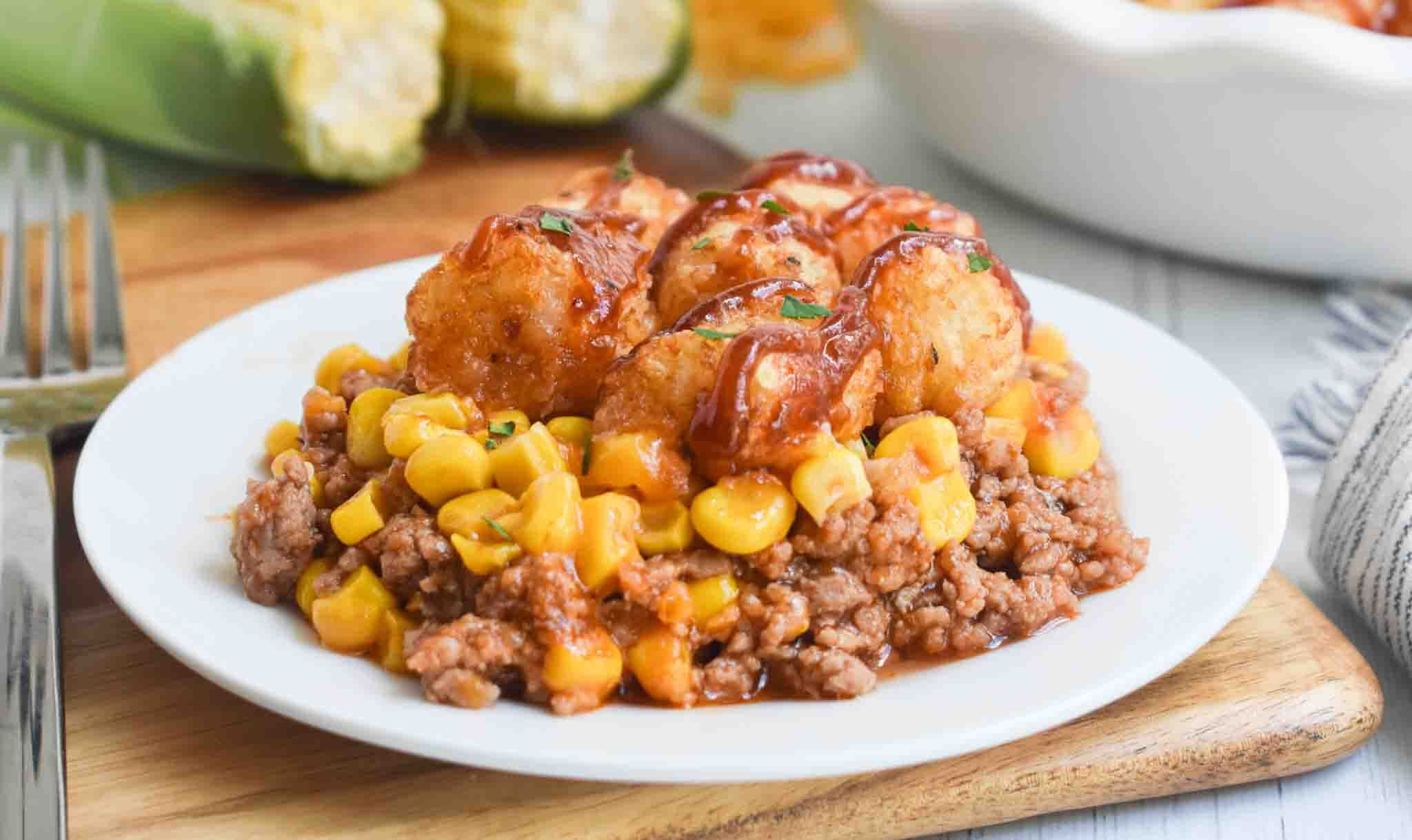 BBQ Tater Tot Casserole Recipe