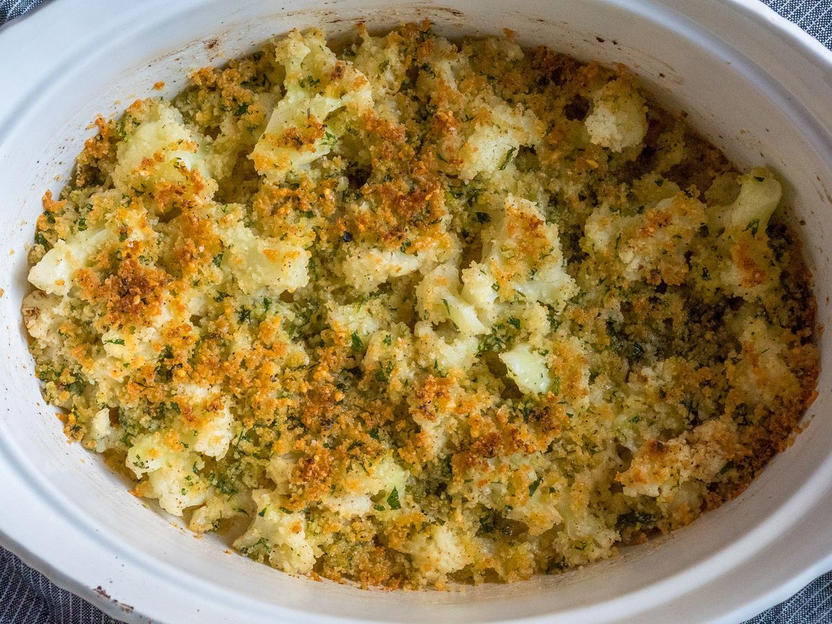 Buttered Bread Crumbs Casserole Recipe