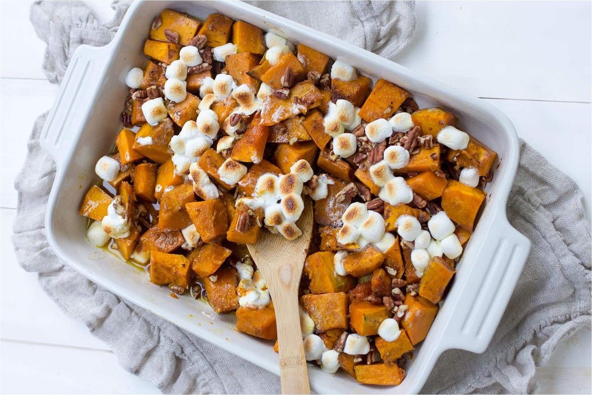 Butternut Squash and Marshmallows Casserole Recipe