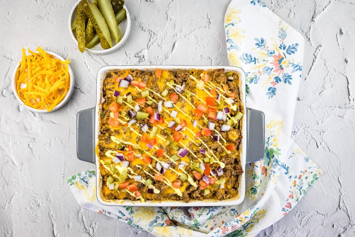 Cheeseburger Cauliflower Casserole Recipe