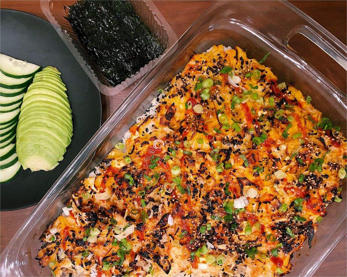 Crab Sushi Bake Casserole Recipe