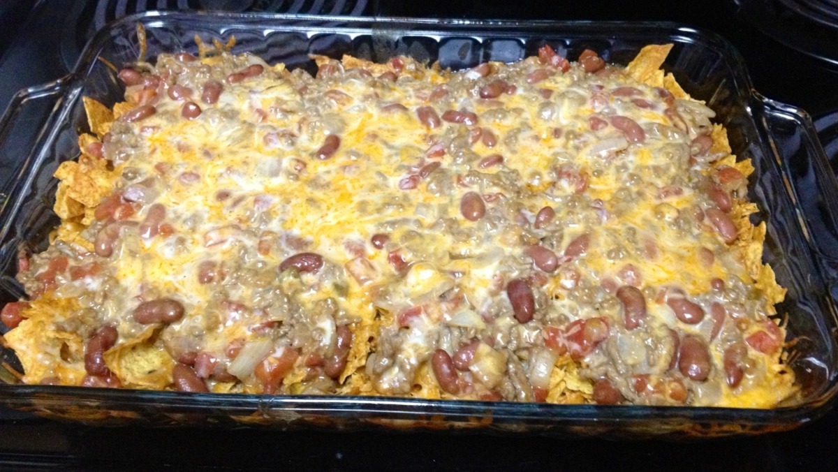 Dorito Casserole Recipe with Velveeta and Ground Beef