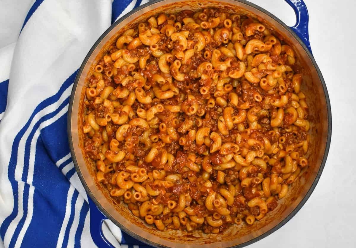 Elbow Macaroni and Ground Beef Casserole Recipe