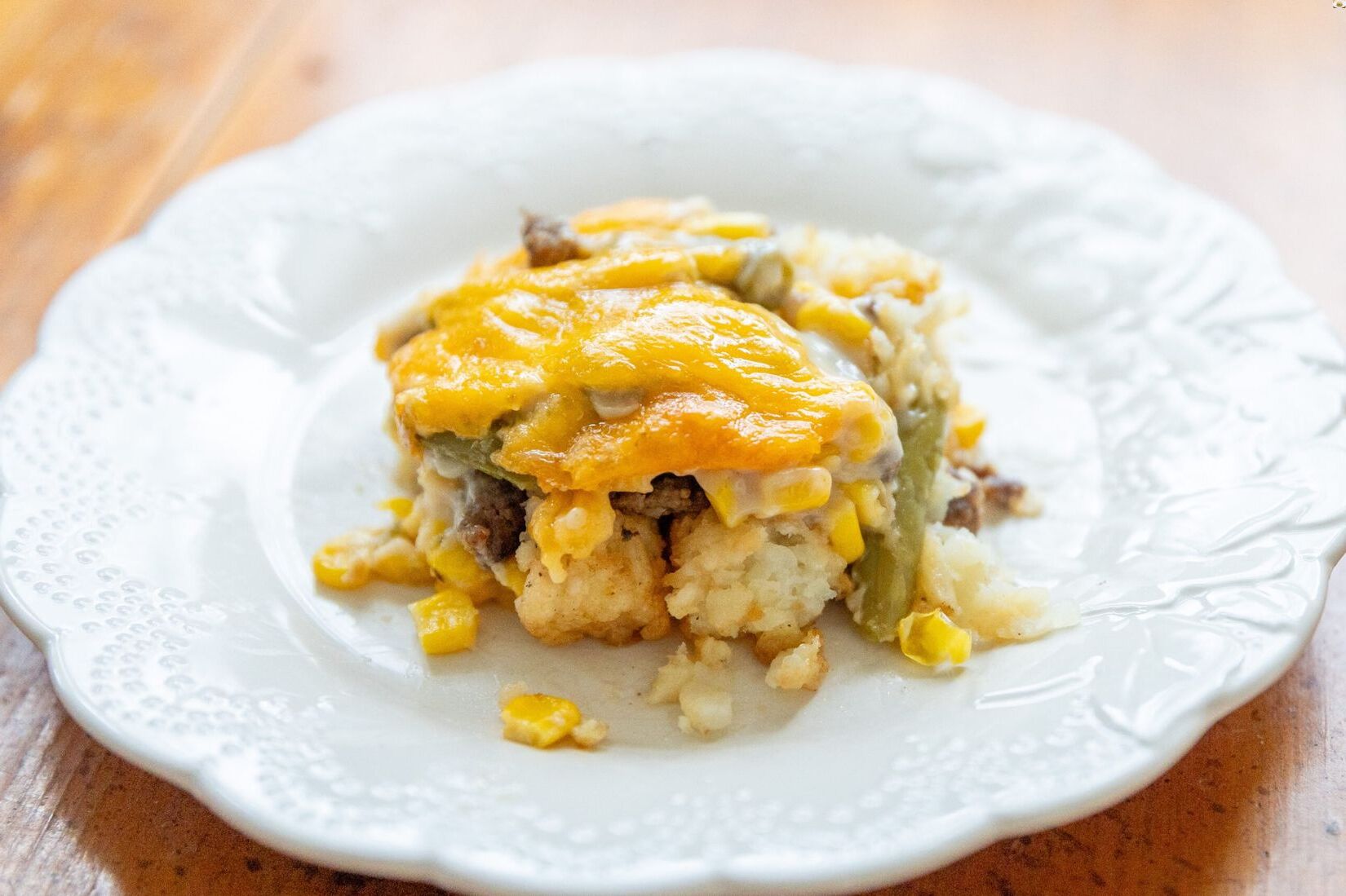 Enchilada Tater Tot Casserole Recipe