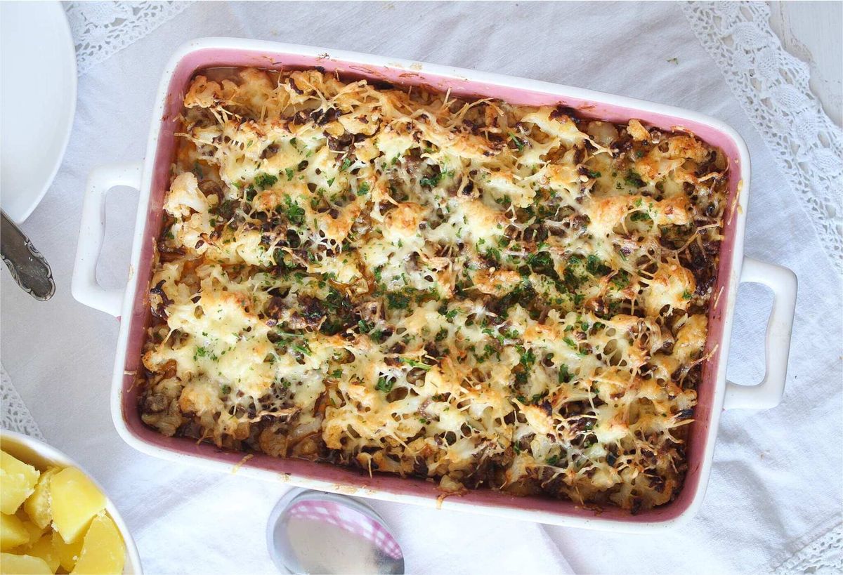 Ground Beef and Cauliflower Casserole Recipe