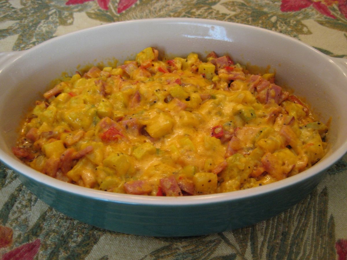 Ham and Squash Casserole Recipe