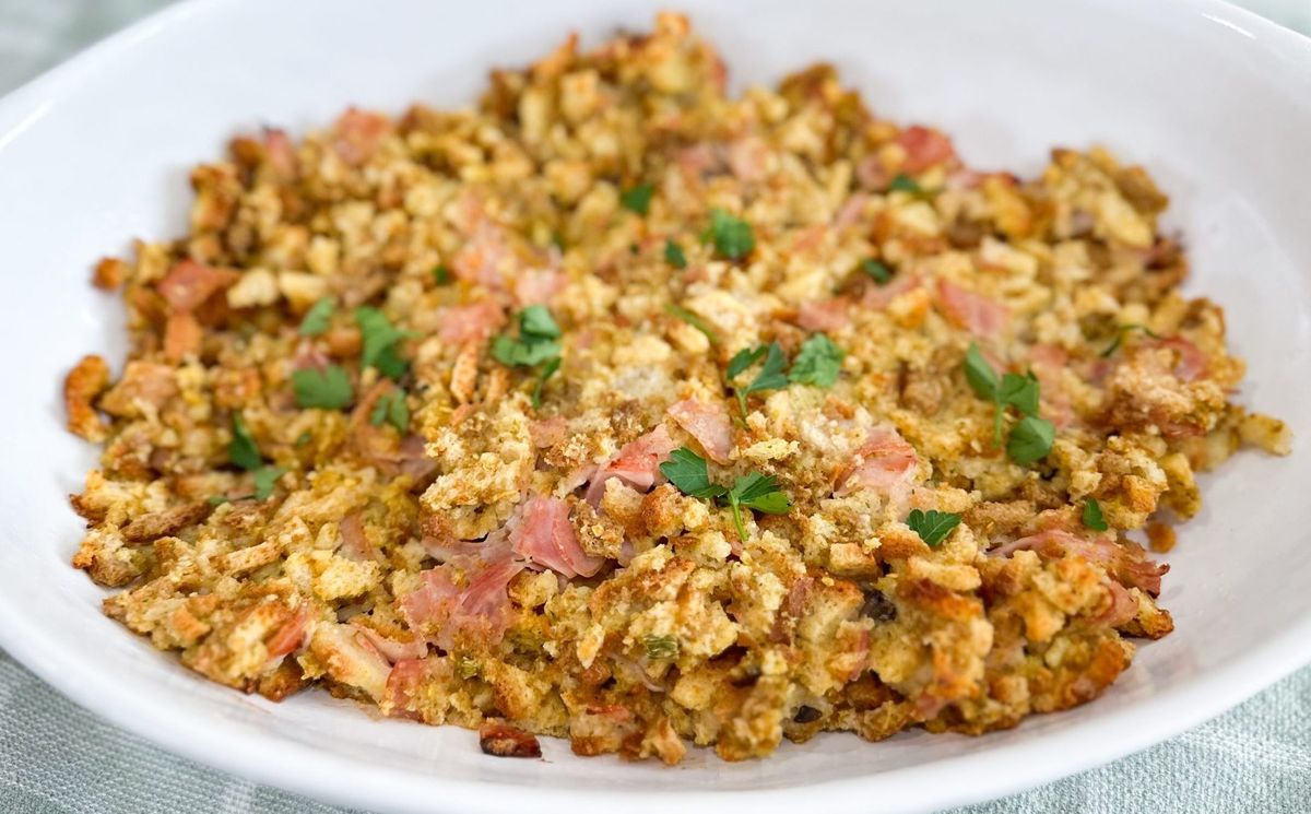 Ham and Stuffing Casserole Recipe