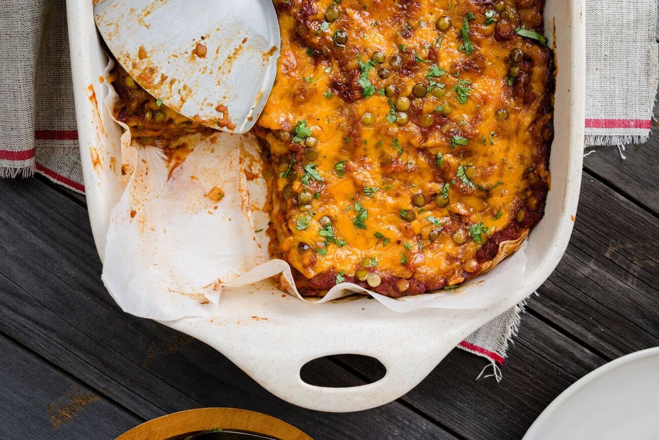 Lentil Enchilada Casserole Recipe