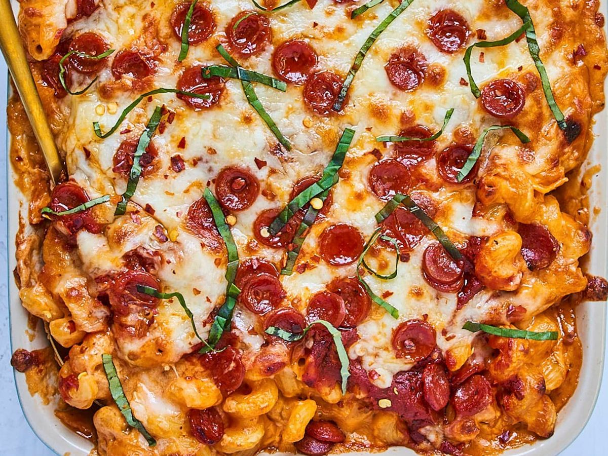 Mac and Cheese Pizza Casserole Recipe