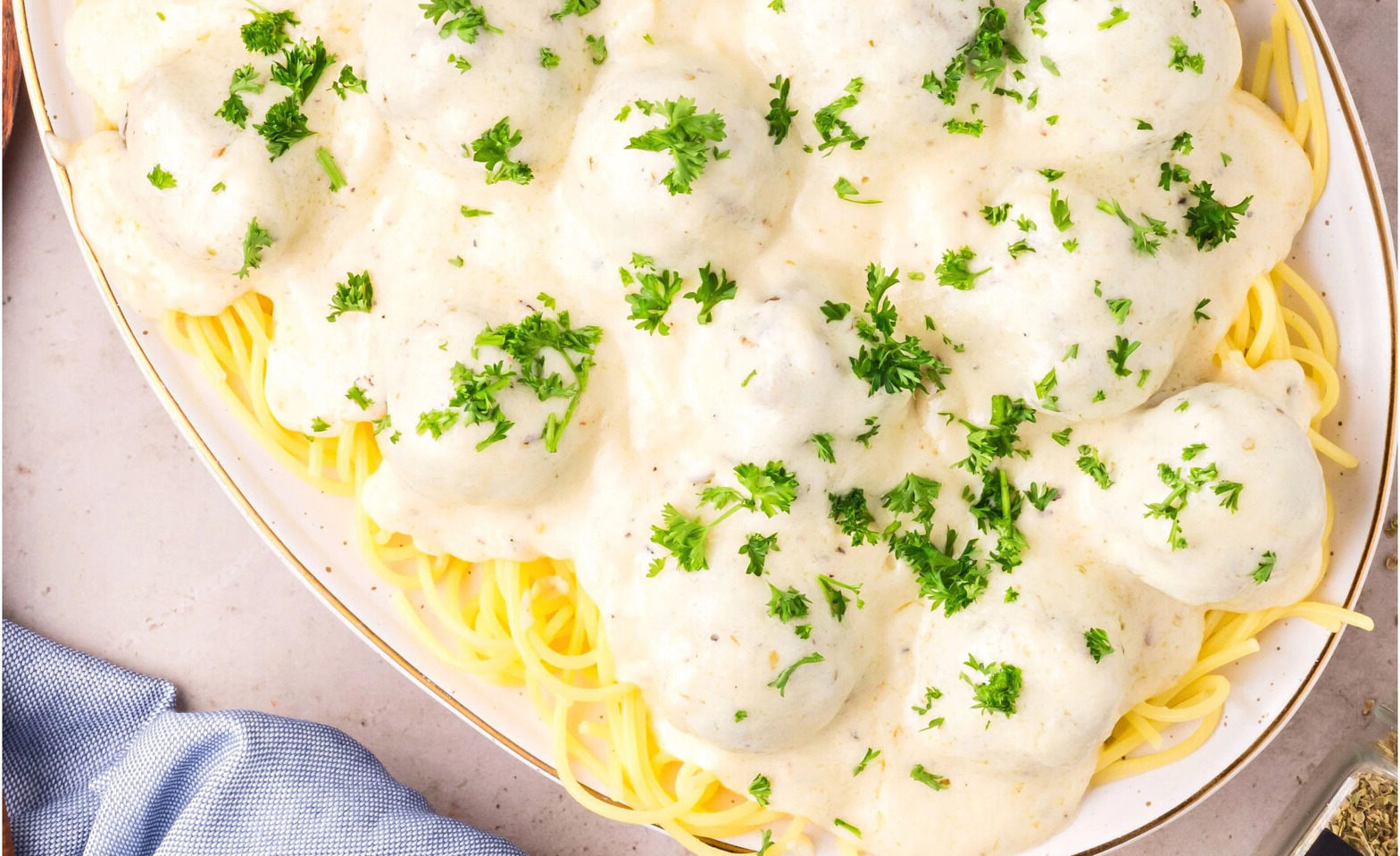 Meatball Alfredo Casserole Recipe