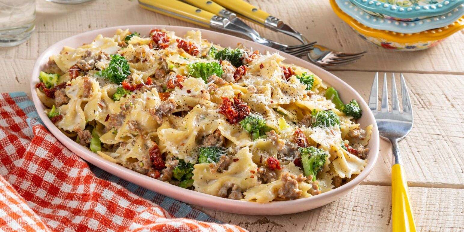 Meatball and Bow Tie Pasta Casserole Recipe