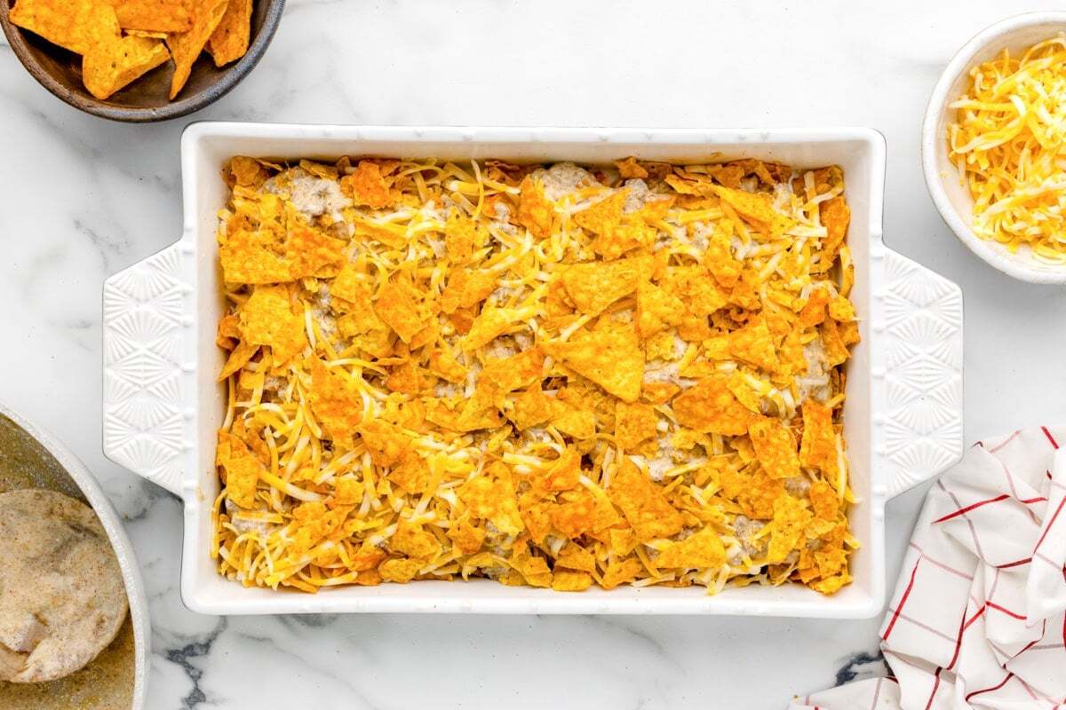 Nacho Cheese Dorito Casserole Recipe