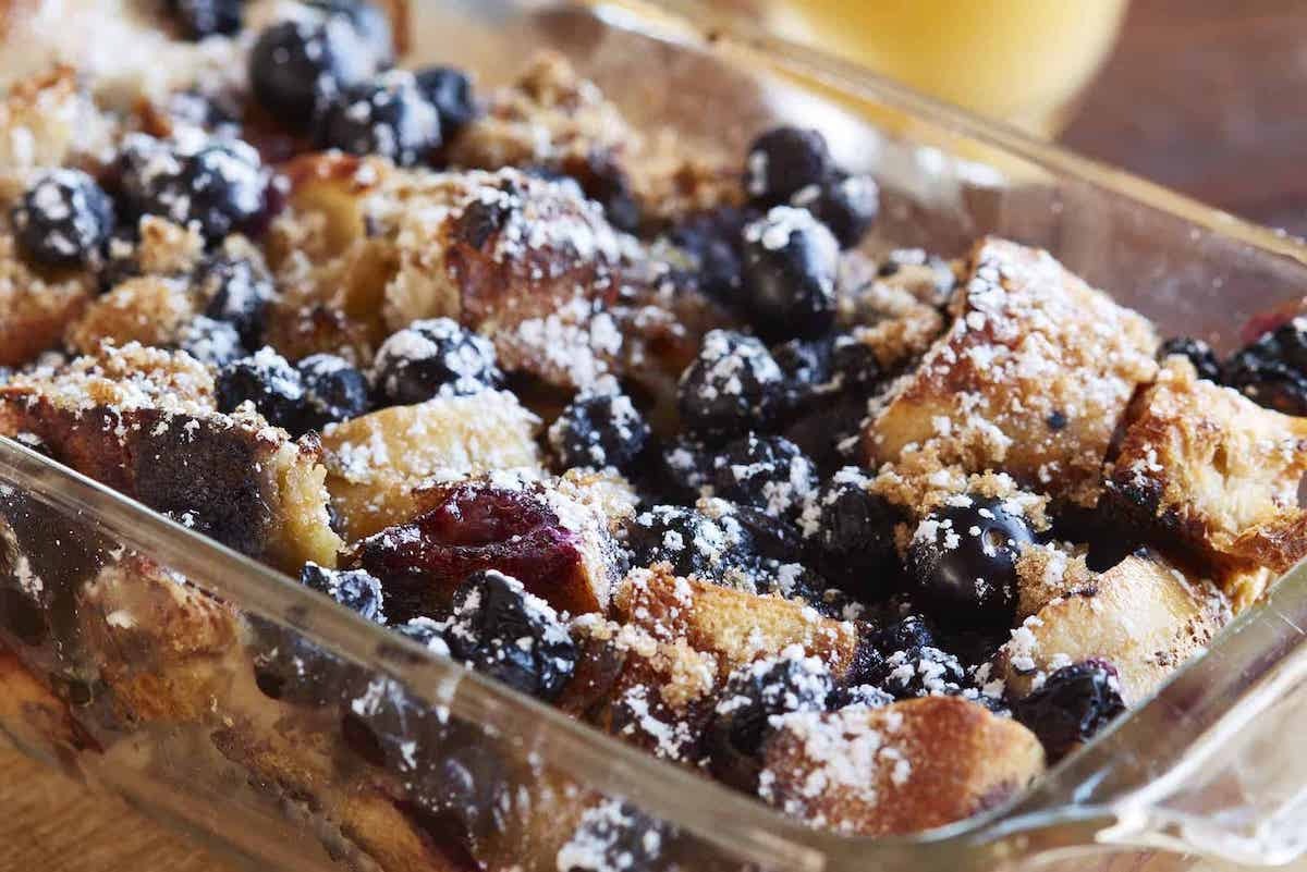 Overnight Blueberry French Toast Casserole Recipe