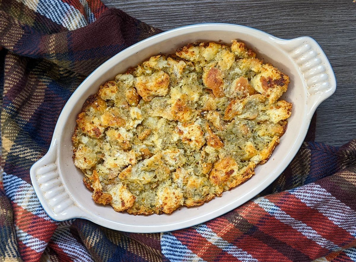 Potato Stuffing Casserole Recipe