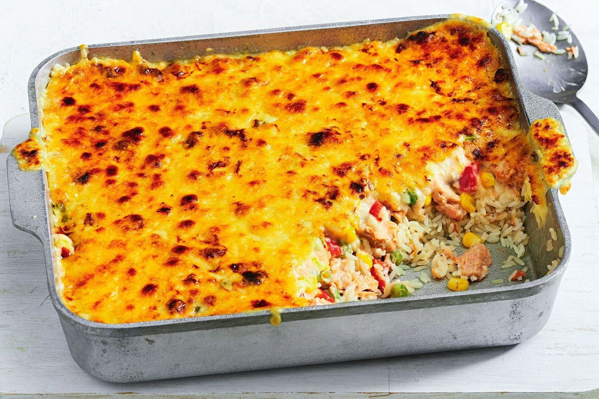 Salmon Casserole Recipe with Rice