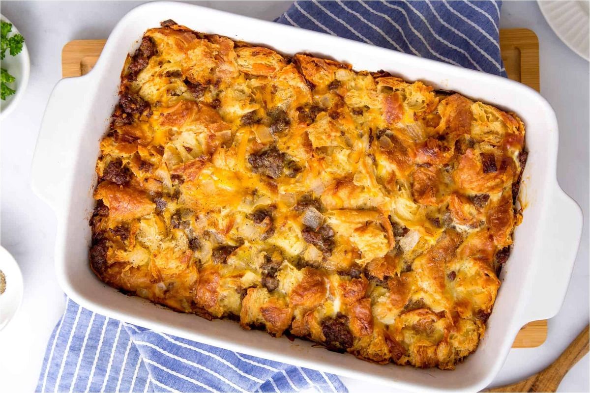 Sausage Croissant Casserole Recipe