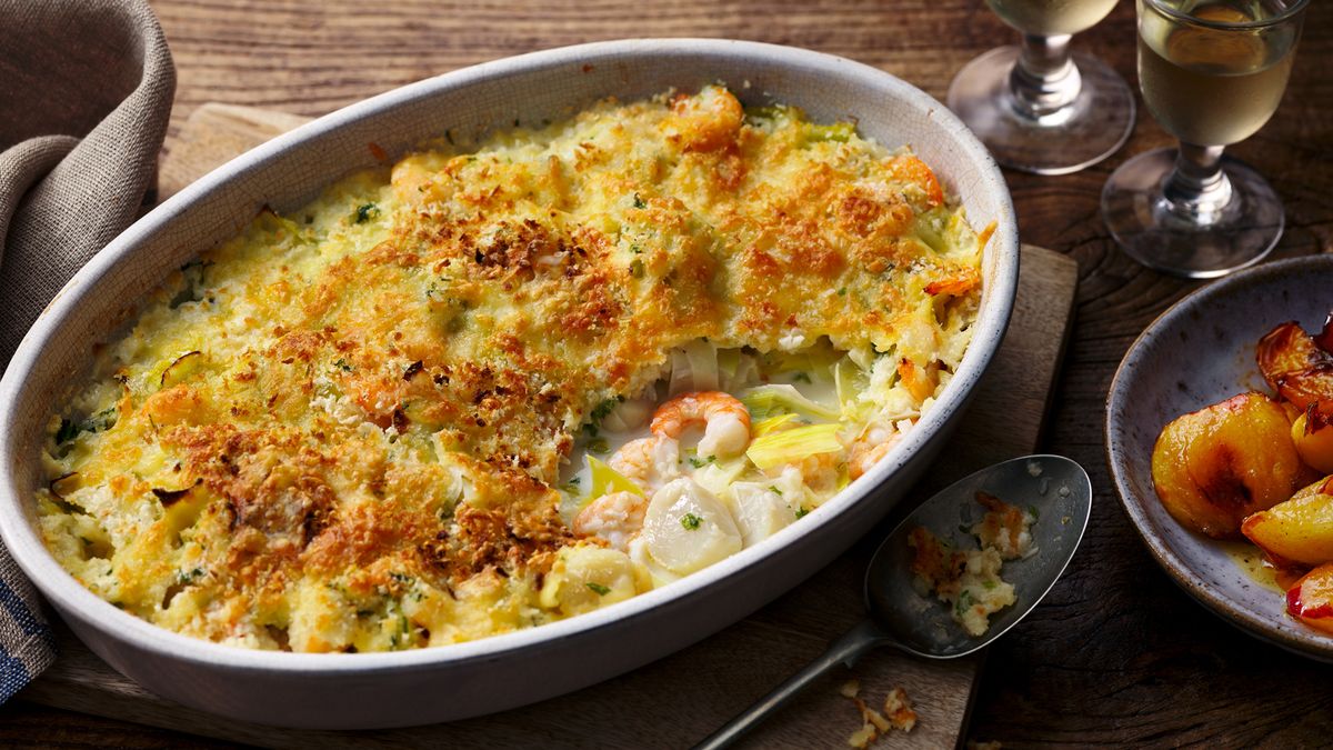 Seafood Au Gratin Casserole Recipe