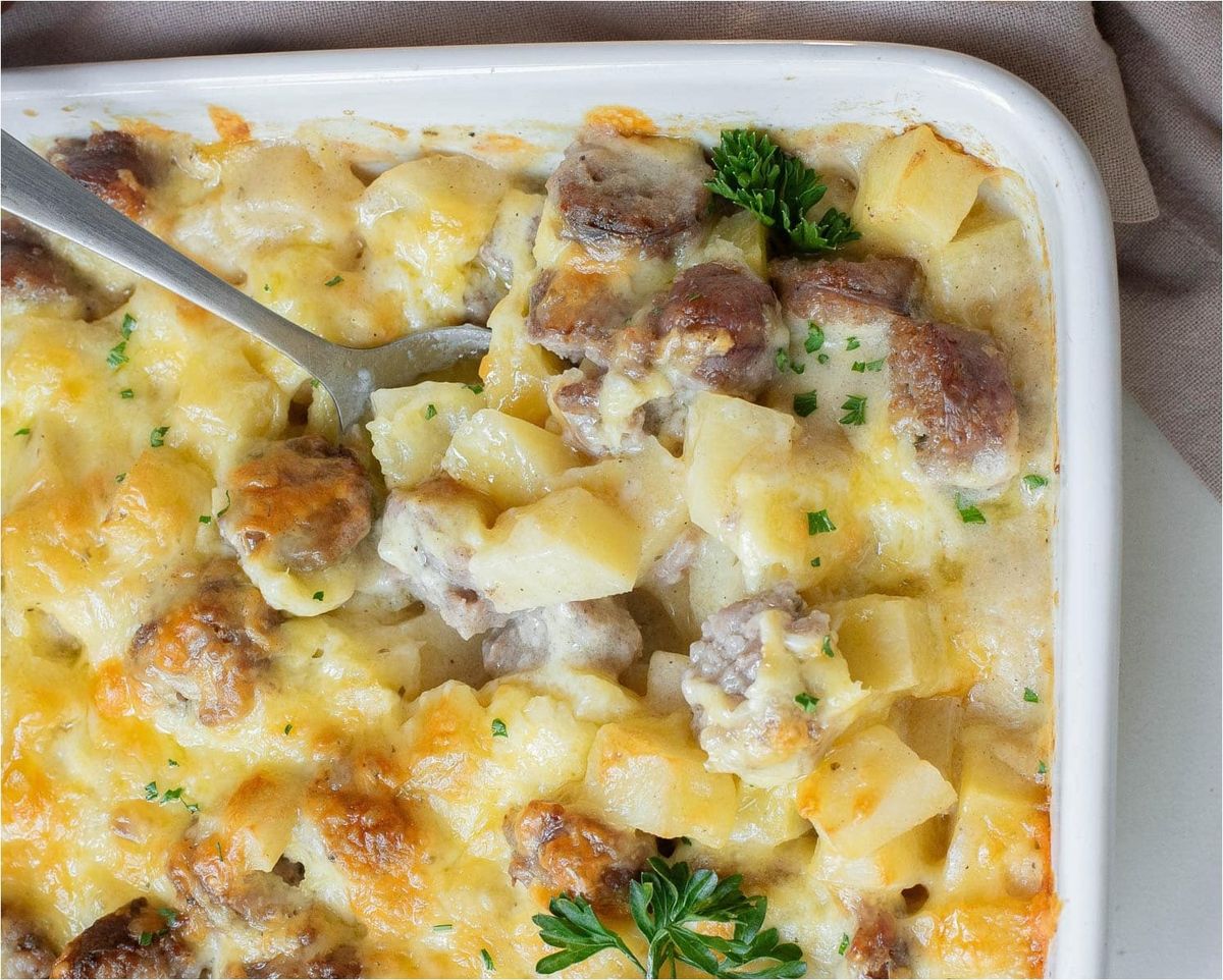 Smoked Sausage Potato Casserole Recipe