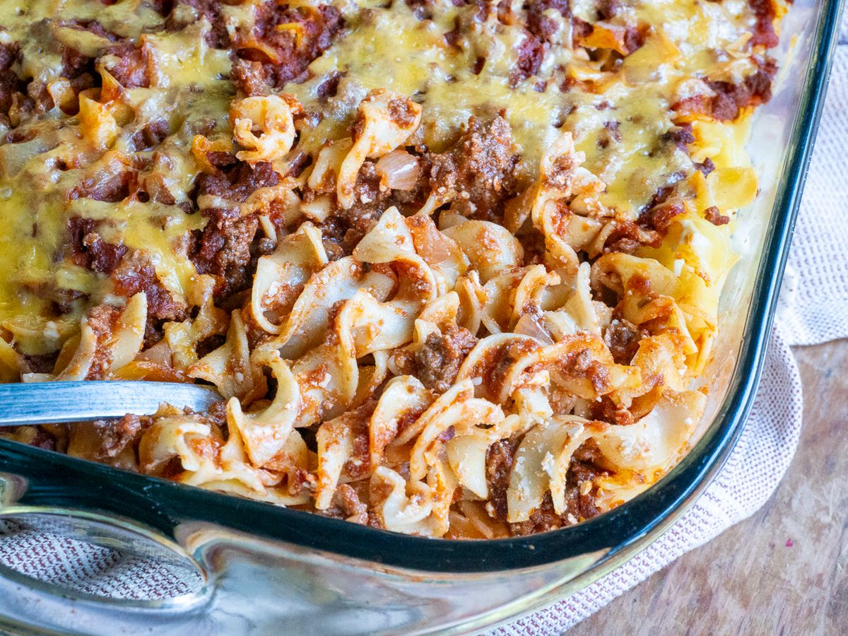 Sour Cream Beef Noodle Casserole Recipe