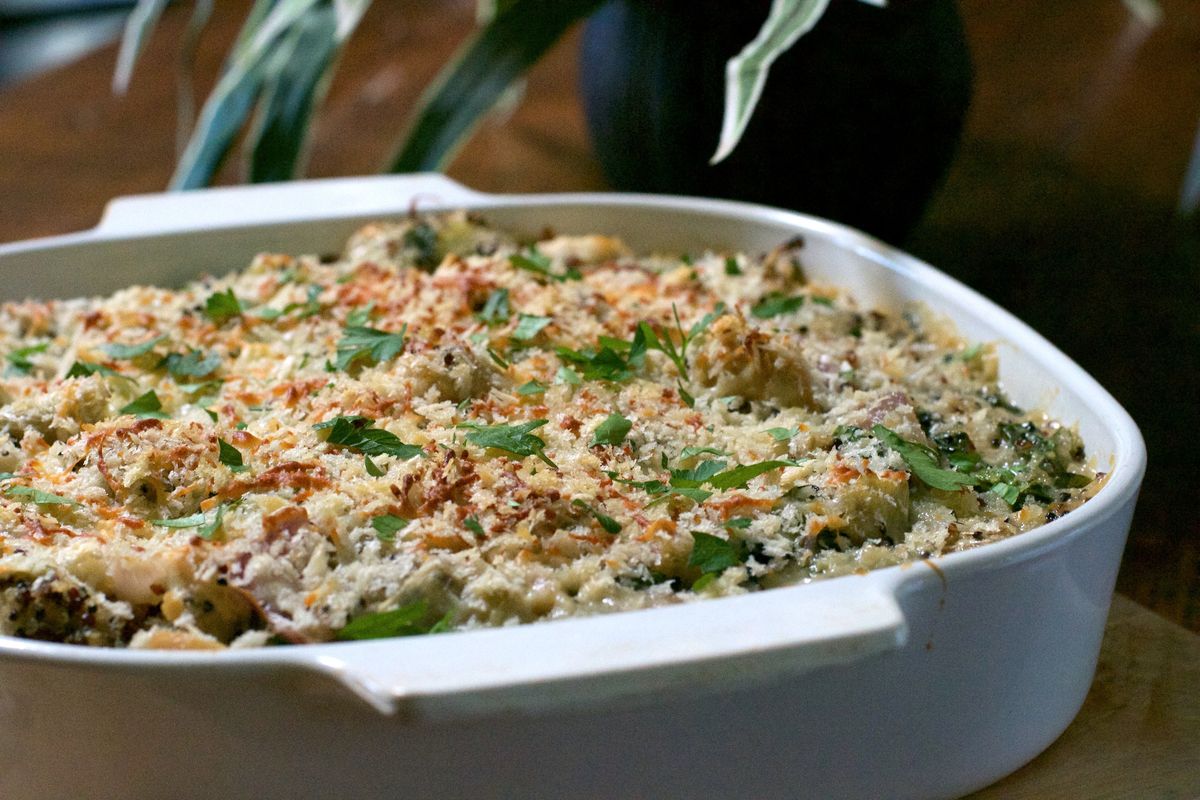 Spinach Artichoke Quinoa Casserole Recipe