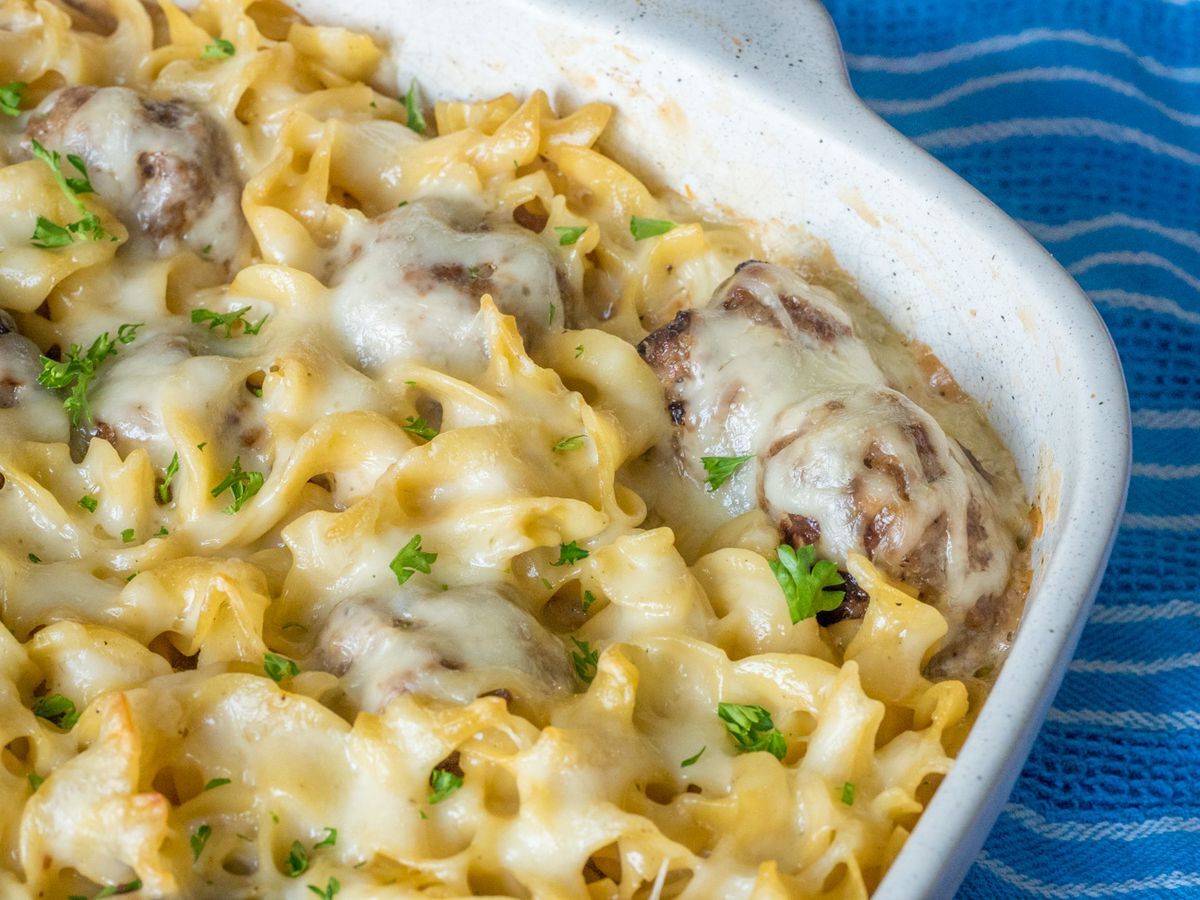 Swedish Meatball Noodle Casserole Recipe