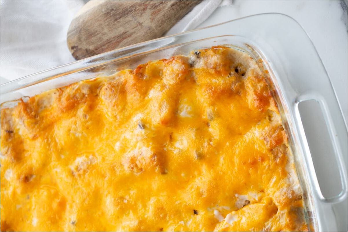 Tater Tot Casserole Recipe with Cream of Mushroom Soup