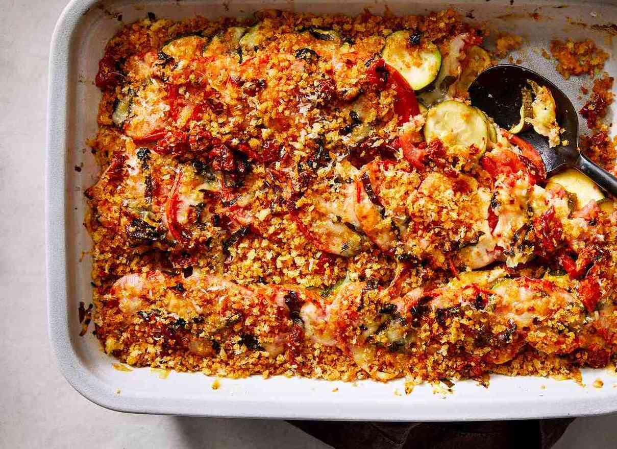 Zucchini Tomato Onion Casserole Recipe