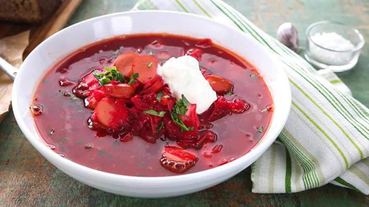 Ukrainian Red Borscht Soup Recipe