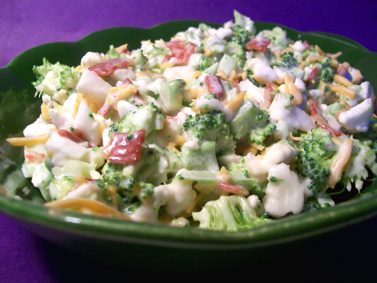 Broccoli Cauliflower Salad Recipe