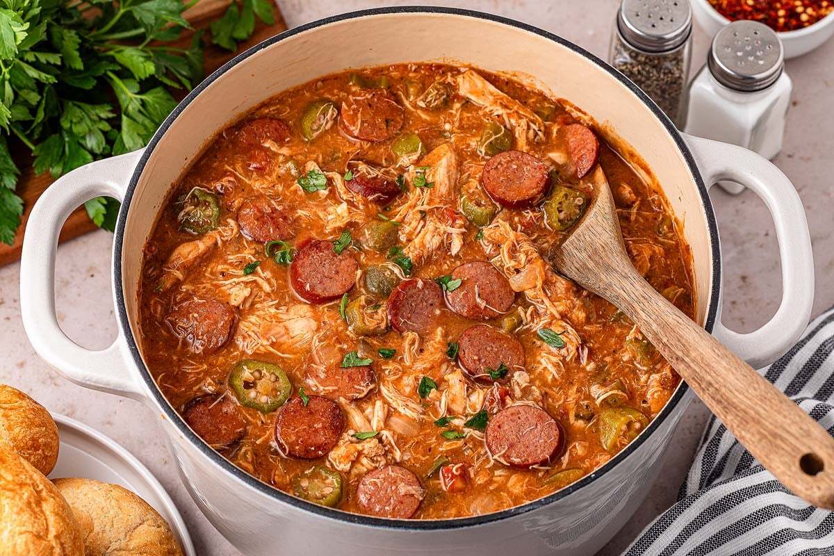 Cajun Chicken and Sausage Gumbo Recipe